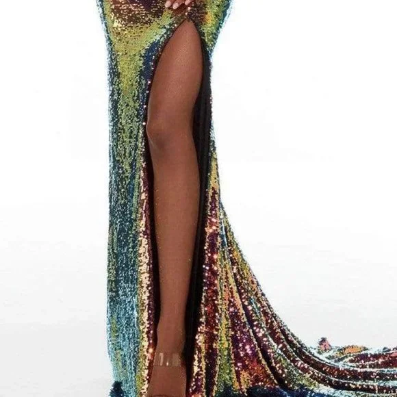 Alyce Paris 61207 Prom Dress Green Size 2 - Picture 3 of 8